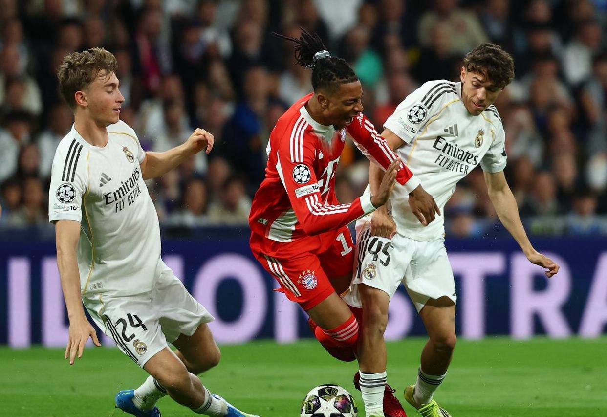 欧冠首回合:姆巴佩破门无力回天,皇马主场遭德甲霸主逆转